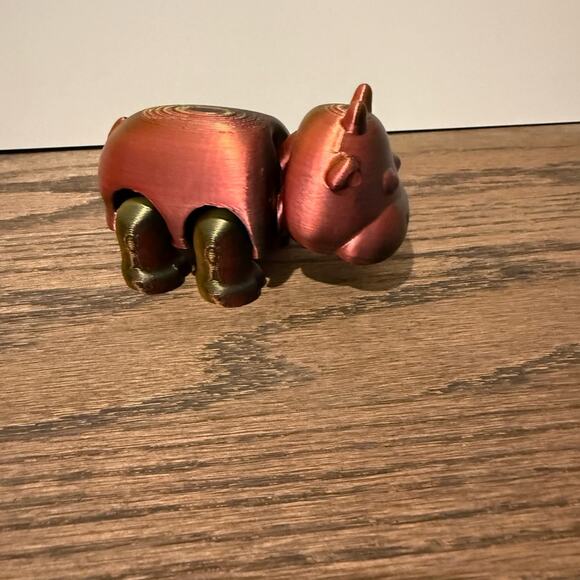 3D Printed Animals Bundle Dragon, Hippo, and Dinosaur Figurines - Picture 2 of 7